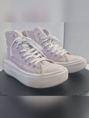 Converse Chuck Taylor All Star Lift Size 7 Platform High ‘ White,Purple